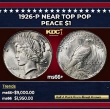 1926-p Peace Dollar Near Top Pop $1 ms66+ SEGS