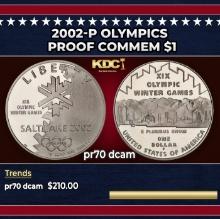 2002-P Olympics Proof Modern Commem Dollar $1 pr70 dcam SEGS
