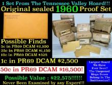 Original sealed 1960 United States Mint Proof Set Tennessee Valley Hoard
