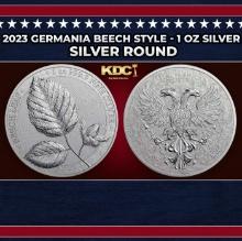 2023 Germania Beech Style - 1 oz Silver Round Round