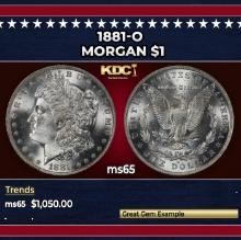 1881-o Morgan Dollar $1 ms65 SEGS