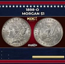 1898-o Morgan Dollar $1 Grades ms63+