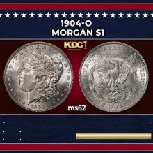 1904-o Morgan Dollar $1 Grades ms62