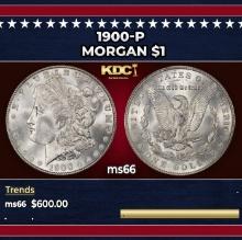 1900-p Morgan Dollar $1 Grades ms66