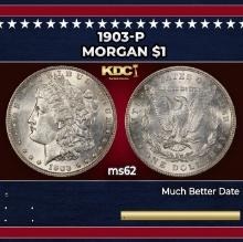1903-p Morgan Dollar $1 Grades ms62