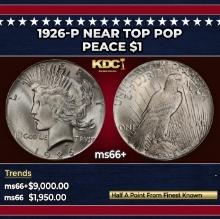 1926-p Peace Dollar Near Top Pop $1 ms66+ SEGS