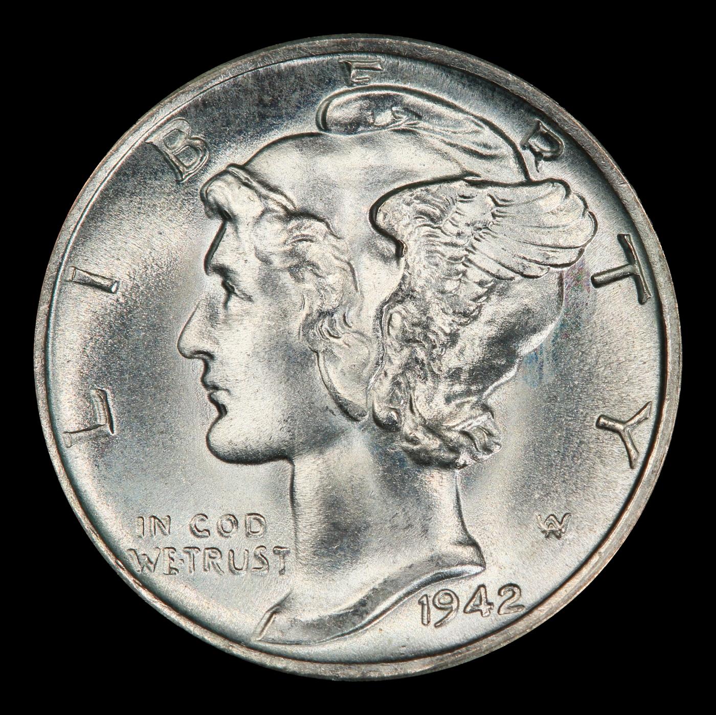 1942-s Mercury Dime Near Top Pop! 10c ms68 FSB SEGS
