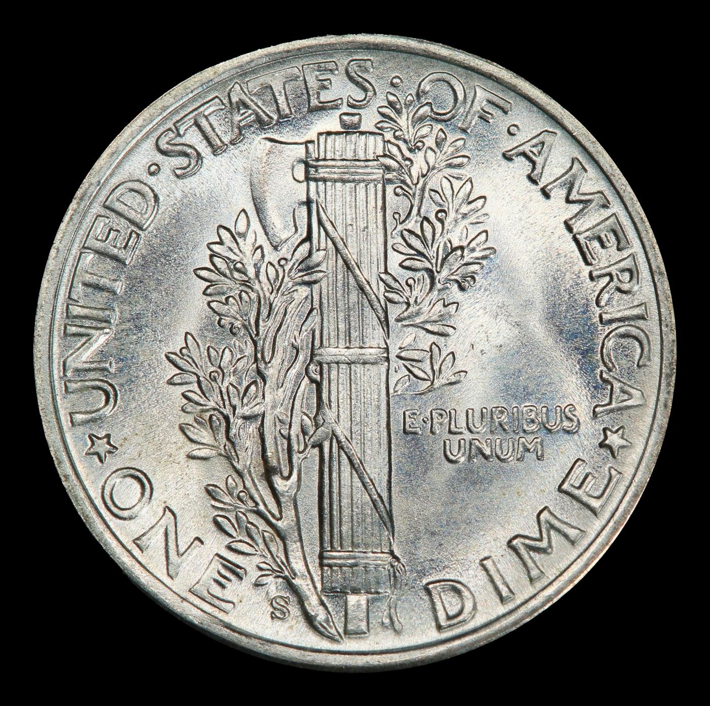 1942-s Mercury Dime Near Top Pop! 10c ms68 FSB SEGS
