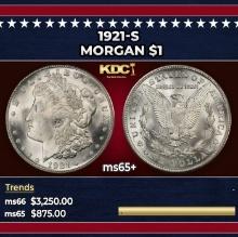 1921-s Morgan Dollar $1 ms65+ SEGS