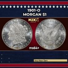 1901-o Morgan Dollar $1 Grades ms64+