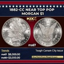 1882-cc Morgan Dollar Near Top Pop $1 ms67 SEGS