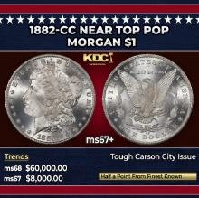 1882-cc Morgan Dollar Near Top Pop $1 ms67+ SEGS