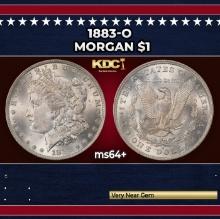 1883-o Morgan Dollar $1 Grades ms64+