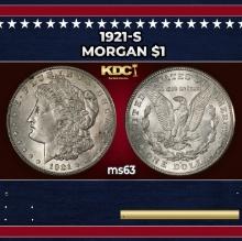 1921-s Morgan Dollar $1 Grades ms63