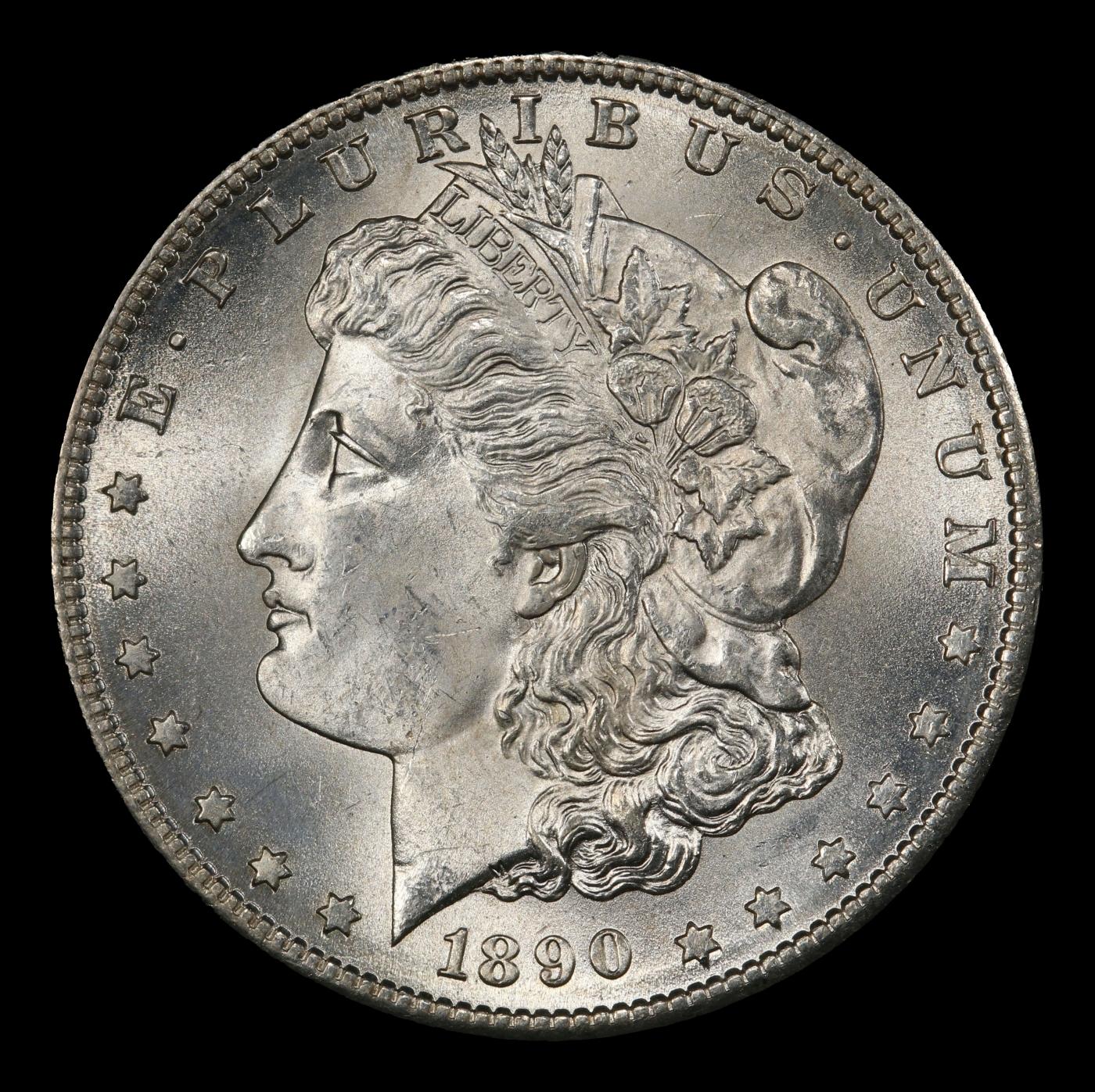1890-s Morgan Dollar $1 ms65+ SEGS