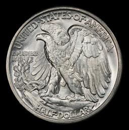 1942-s Walking Liberty Half Dollar 50c Grades GEM+ Unc