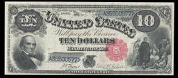 1880 $10 United States Note "Jackass Note" Grades Select AU Signatures Lyons/Roberts