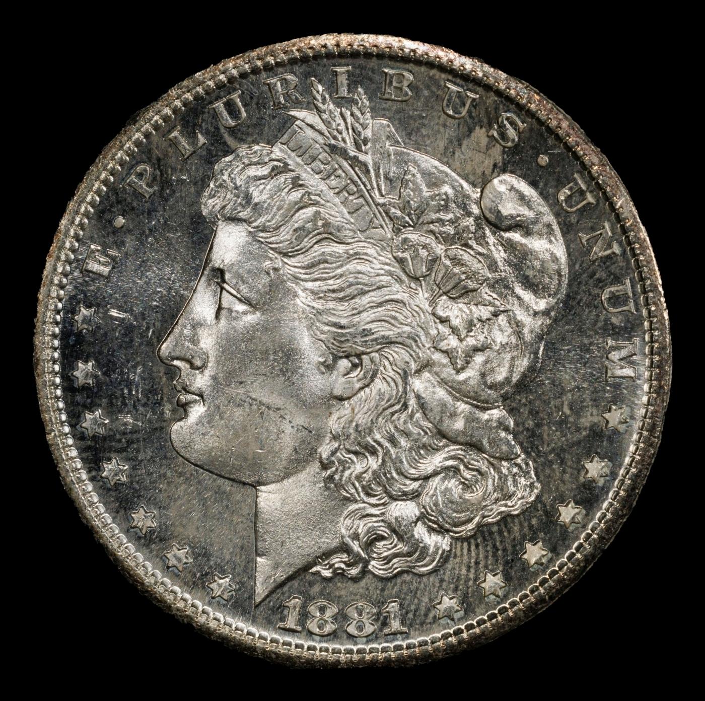 1881-s Morgan Dollar $1 ms65+ dmpl SEGS