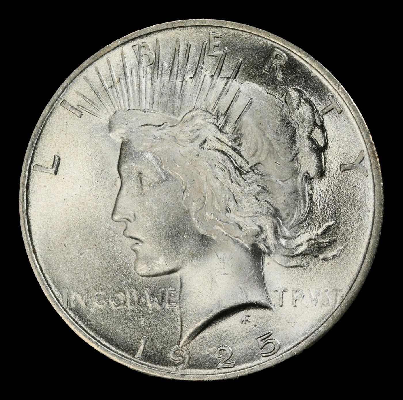 1925-p Peace Dollar Near Top Pop! $1 ms67+ SEGS