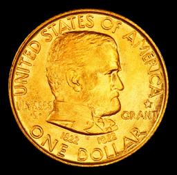 1922 Grant w/Star Gold Commem Dollar Near Top Pop! 1 ms67+ SEGS