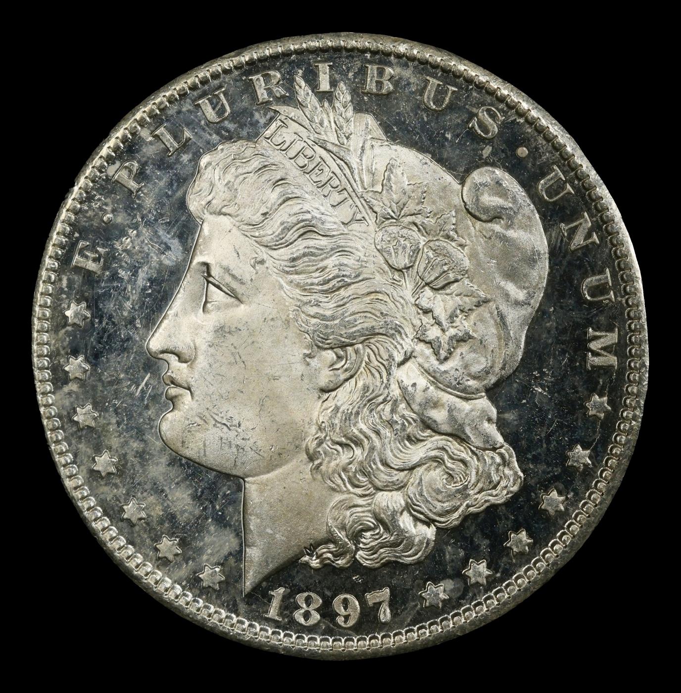 1897-s Morgan Dollar $1 ms66+ PL SEGS