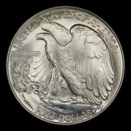 1947-p Walking Liberty Half Dollar Near Top Pop 50c ms67+ SEGS