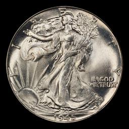 1945-p Walking Liberty Half Dollar TOP POP! 50c ms68 SEGS