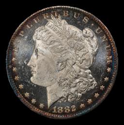 1882-o Morgan Dollar Toned $1 ms65+ dmpl SEGS
