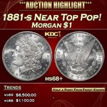 1881-s Morgan Dollar Near Top Pop! $1 ms68+ SEGS