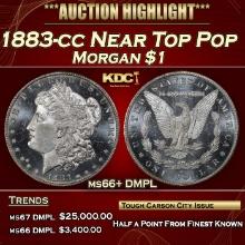 1883-cc Morgan Dollar Near Top Pop $1 ms66+ DMPL SEGS