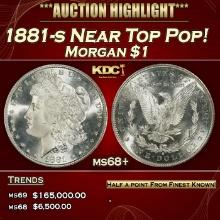 1881-s Morgan Dollar Near Top Pop! $1 ms68+ SEGS