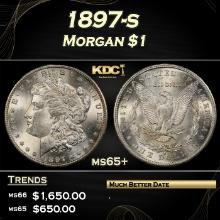 1897-s Morgan Dollar $1 ms65+ SEGS