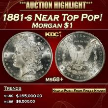 1881-s Morgan Dollar Near Top Pop! $1 ms68+ SEGS