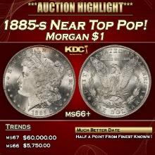 1885-s Morgan Dollar Near Top Pop! $1 ms66+ SEGS