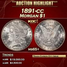 1891-cc Morgan Dollar $1 ms65+ SEGS