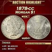 1878-cc Morgan Dollar $1 ms64+ SEGS