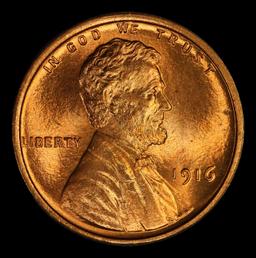 1916-p Lincoln Cent 1c Grades ms66 rd