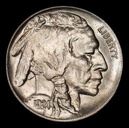 1924-p Buffalo Nickel 5c ms65 SEGS