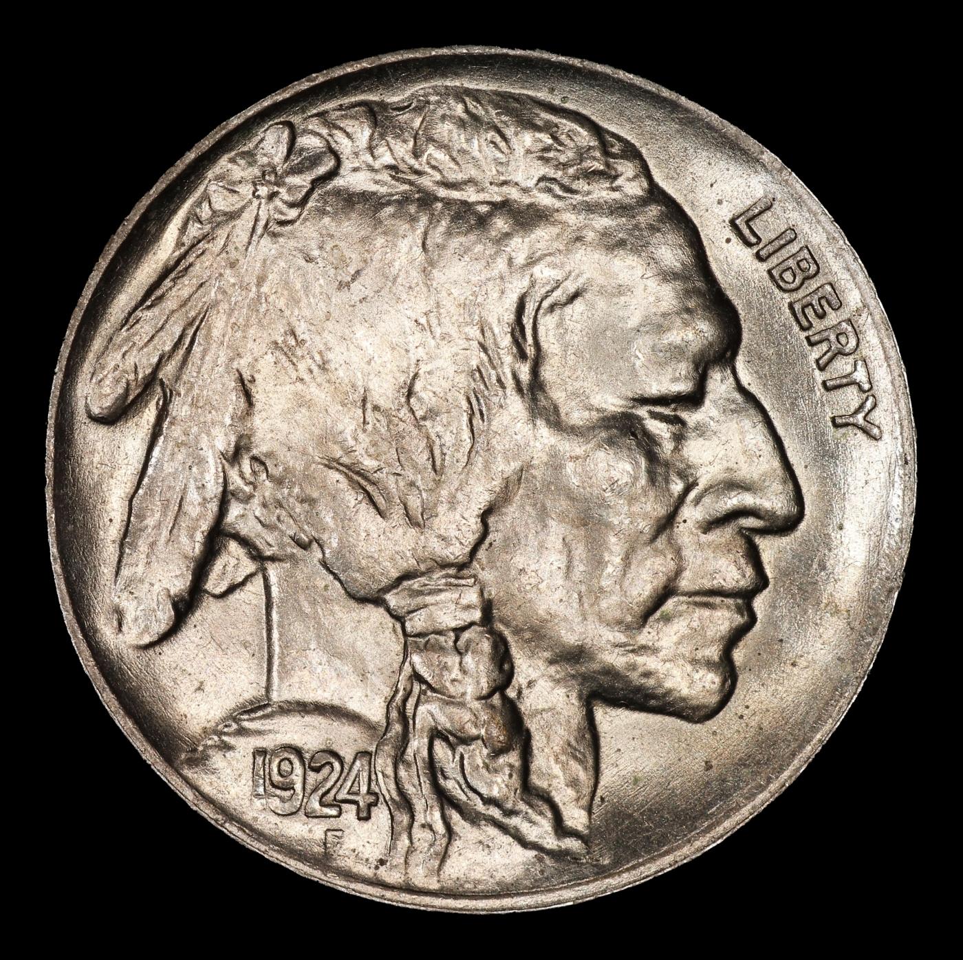 1924-p Buffalo Nickel 5c ms65 SEGS
