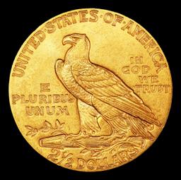 1914-p Gold Indian Quarter Eagle Near Top Pop! $2 1/2 ms66 USCG