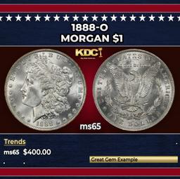 1888-o Morgan Dollar $1 Grades ms65