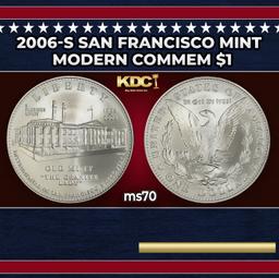2006-s San Francisco Mint Modern Commem Dollar $1 ms70 SEGS