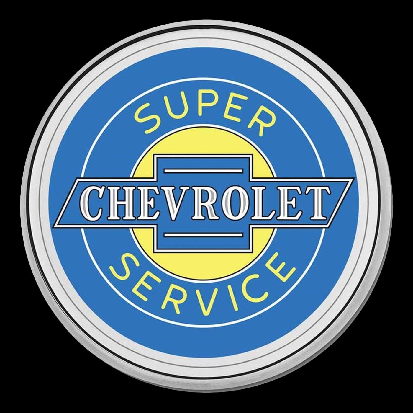 1939 Chevrolet Service Sign Colorized Style - 1 oz Silver Round Round