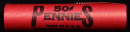 BU Shotgun Lincoln 1c roll, 1974-s 50 pcs Bank Wrapper 50c