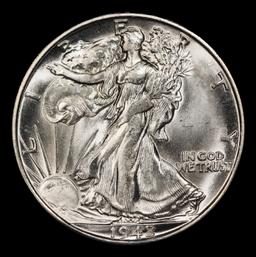 1942-s Walking Liberty Half Dollar 50c Grades ms66