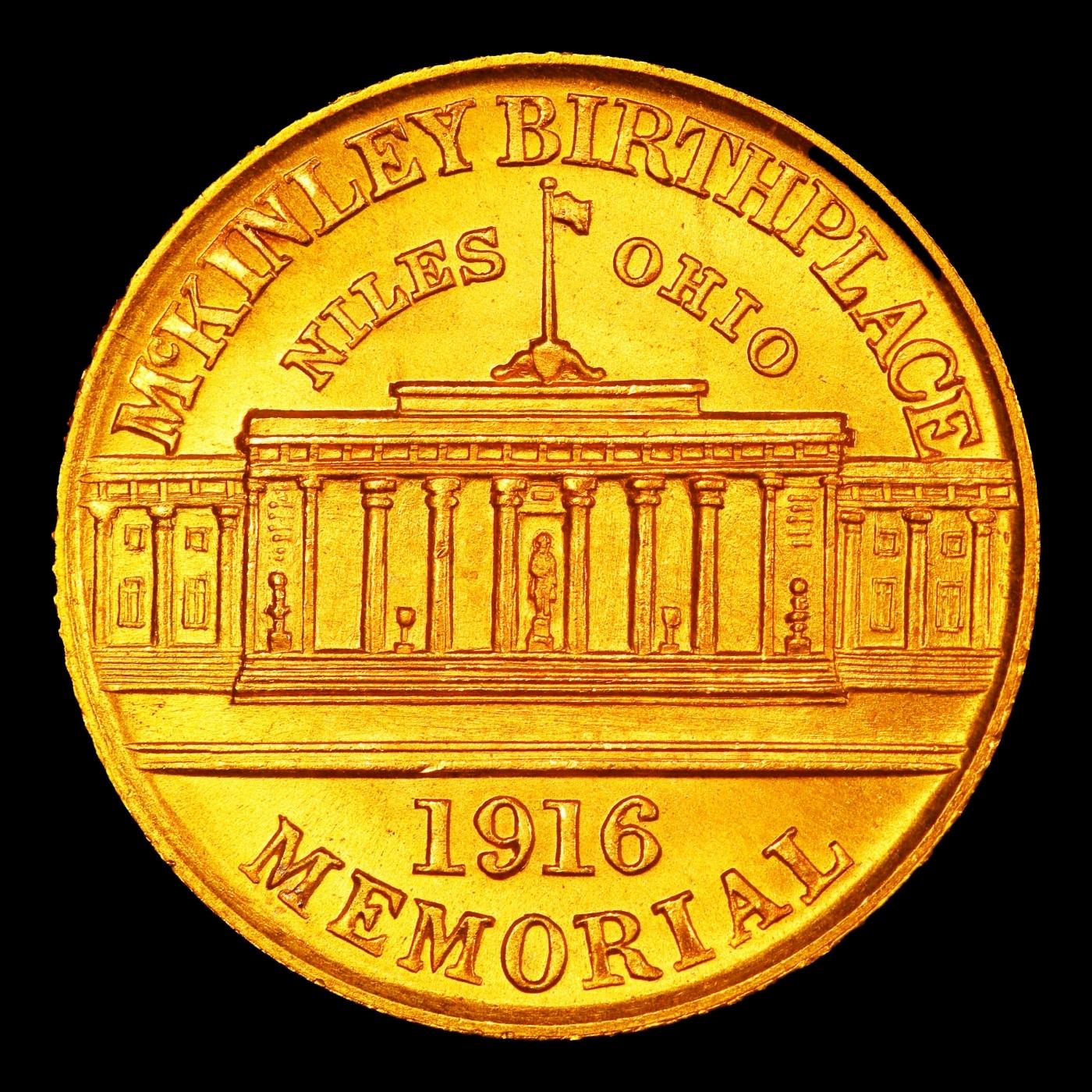 1916 McKinley Gold Commem Dollar TOP POP! 1 ms68 SEGS