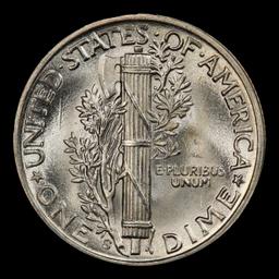 1945-s Mercury Dime 10c ms67 fsb SEGS