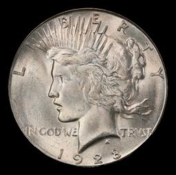 1928-s Peace Dollar $1 ms64+ SEGS