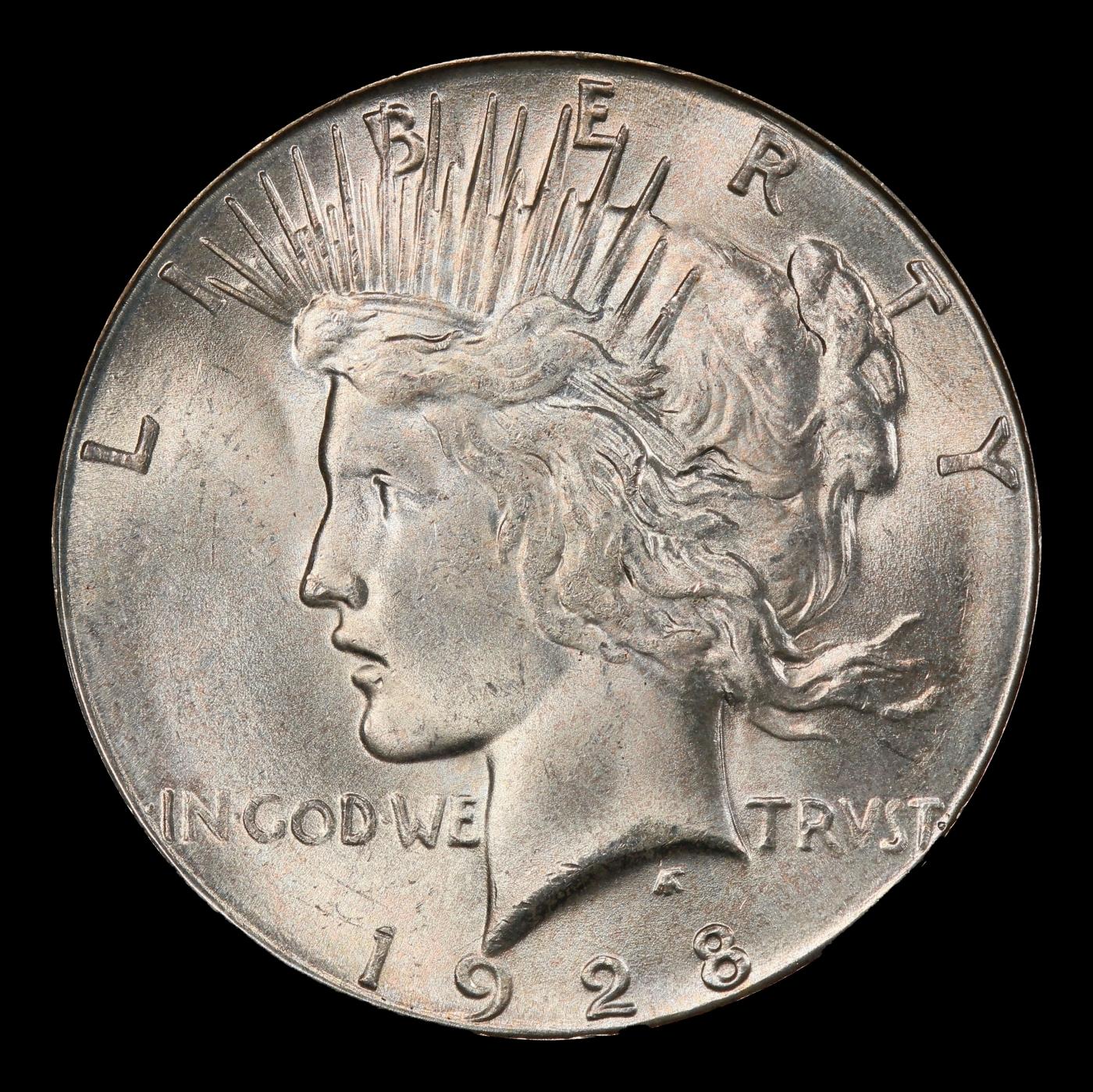 1928-s Peace Dollar $1 ms64+ SEGS