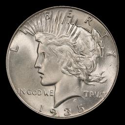 1935-p Peace Dollar $1 Grades ms65